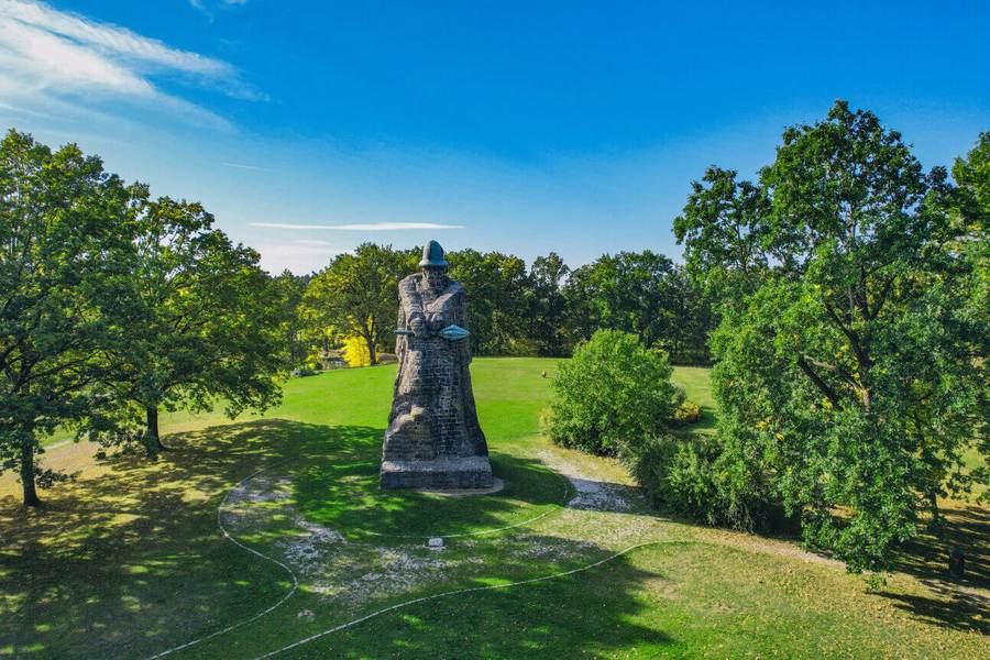Památník bitvy u Sudoměře: monumentální socha Jana Žižky