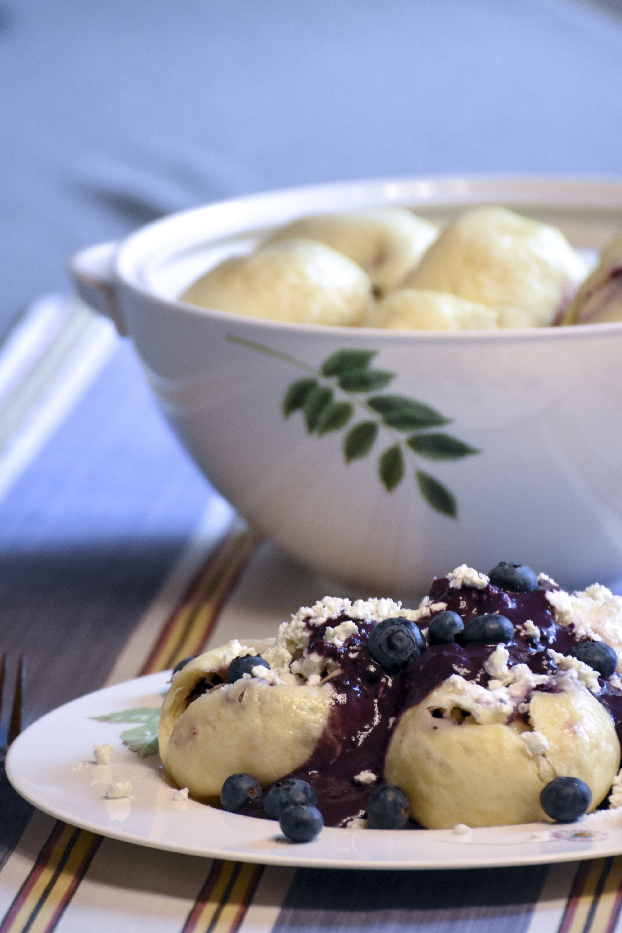 Borůvkové knedlíky