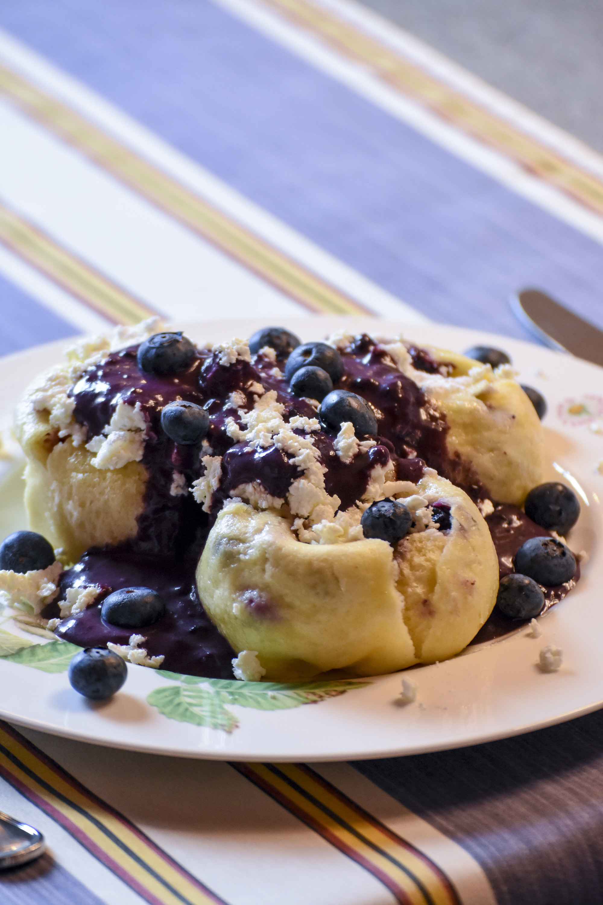 Borůvkové knedlíky